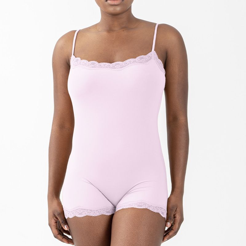 Women's Clothing Popular Lace Suspenders One Piece Boxer Crotch Nude Feeling Skin Friendly Abdomen Hip Lifting Yoga Clothes Sportswear_ecoleips.com