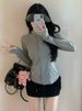 Ice Silk Sunscreen Clothes Women's Summer Thin 2025 New Slim-fit Waist Stand-up Collar Small Yoga Clothes Jacket_ecoleips.com
