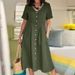 Spring Summer Women's Cotton Linen Loose Casual Dress Elegant High End Fashion for Women_ecoleips.com
