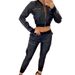 Women's Trendy Black PU Zipper Short Jacket – Lightweight, Stylish & Versatile Outerwear For Everyday Wear_ecoleips.com