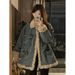 girl Girl 2025 Autumn Winter New Korean Style Retro Lazy Casual Lamb Wool Denim Jacket High-end Cotton Coat For Women_ecoleips.com