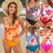 Women's Clothing New Style Two Piece Swimsuit Bikini Tankini Vest Sexy Style Vacation Swimwear Regular Fit Polyester_ecoleips.com