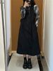 American Grey Workwear Functional Style Vest Skirt Women's Plus Size Slimming Design Zipper Strap Dress Casual A-Line Skirt_ecoleips.com