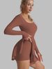 Sexy And Beautiful Back Golf Tennis Dress One-piece Garment. Running Sport Anti-bareback Yoga Suit For Fitness Short Skirt._ecoleips.com