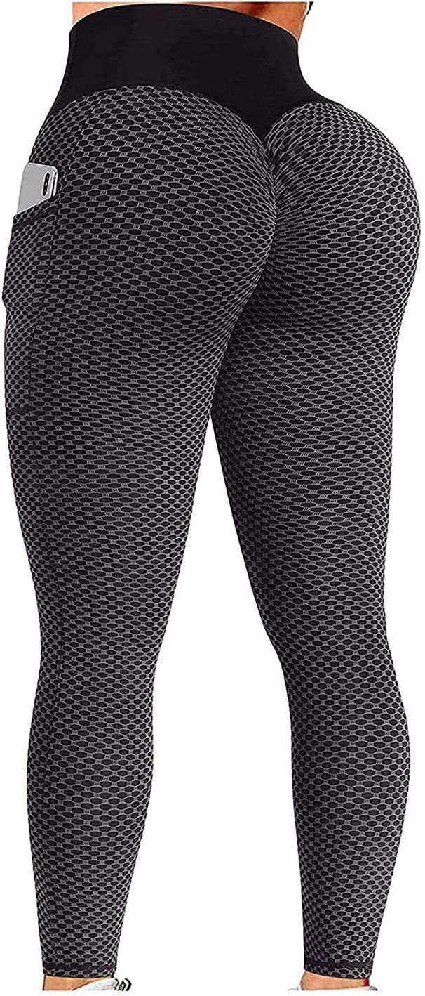Women's Clothing Hip Lift Yoga Sports Pocket Leggings Large Size_ecoleips.com