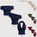Women's Clothing Sexy Hot Girl Versatile Halter Neck Tank Top Women's Fashion Top Three Ways To Wear_ecoleips.com
