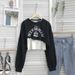 Real Shot Of Women's Sweatshirt A Unique Design, 2022 New Model, Spring And Autumn Thin Loose-fitting Korean Style Short_ecoleips.com