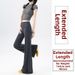 Women's Two Piece Yoga Pants Set Flared Hem Wide Leg Loose Fitting Low Waisted Stretchy Casual Cool Style_ecoleips.com