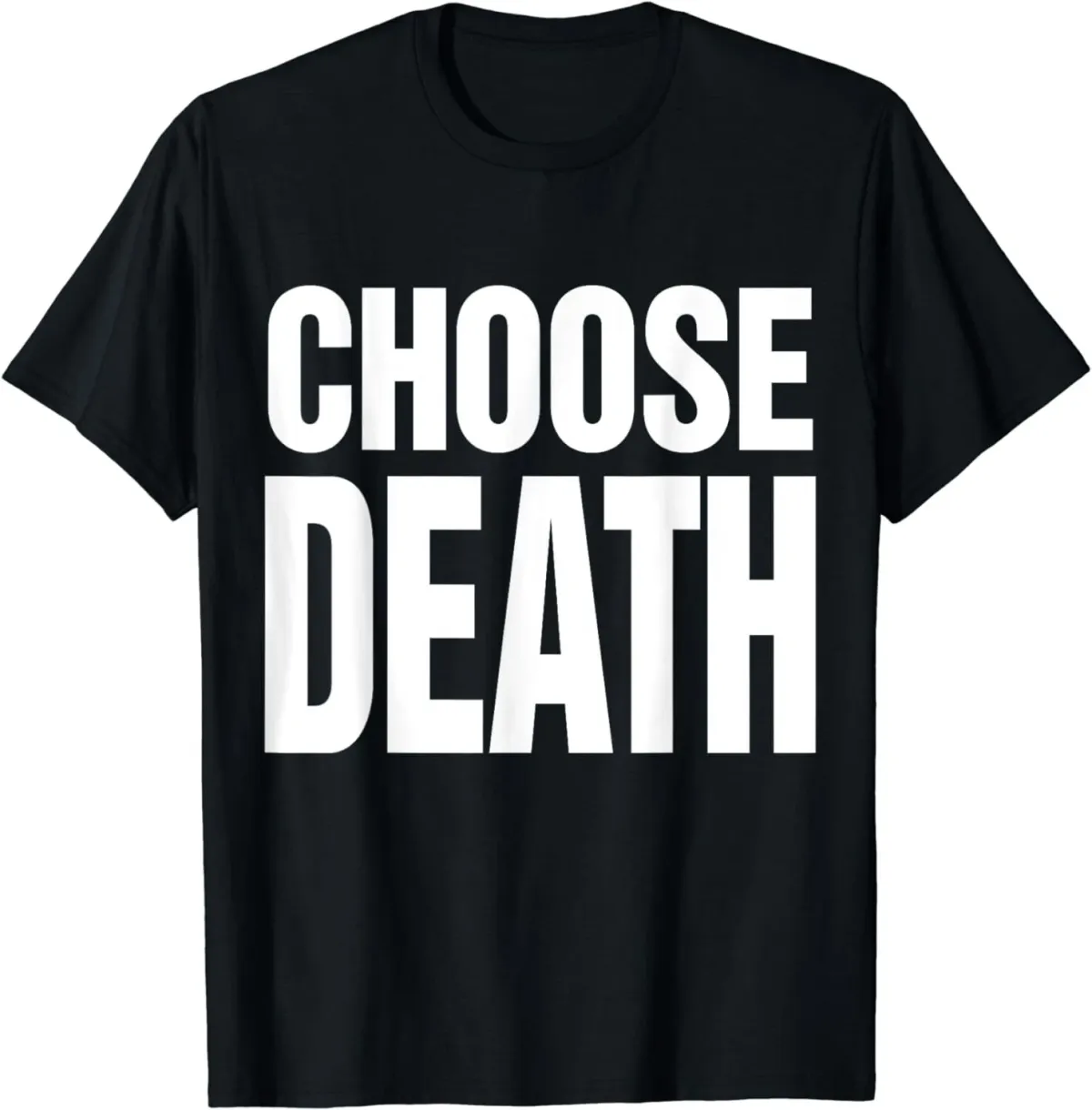 Women's T-Shirts NEW LIMITED! Choose Death Butcher Funny Saying Cool Text T-Shirt - MADE IN USA_ecoleips.com