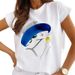 Cross-border Plus-size New Women's T-shirt, Urban Girl Short-sleeve T-shirt_ecoleips.com