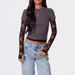 Women's Y2K Round Neck T-Shirt Lace Trimmed Sleeve Fake Two Piece Long Sleeved European American Export Clothing_ecoleips.com