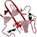 Women's Clothing Sexy Striped Low Waisted Swimsuit Bottoms Tie Front Bikini Set Specialty Fabrics_ecoleips.com