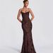 Women's Clothing Women's 3D Embroidered Backless Cross Strap Long Dress Exquisite Floral Banquet Style Autumn_ecoleips.com