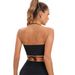 European American Sexy Backless Yoga Bra, Push-up Halter Neck Tube With Knotted Straps And Chest Pads, Sports Fitness_ecoleips.com