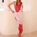 Women's New European And American Style 2025 Summer Sexy Backless Strap Floral Print Slim Fit Long Dress_ecoleips.com