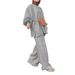 Elegant Solid Color Muslim Women's Casual Fashion Pants Set Modest Middle Eastern Arabic Style for Everyday Wear_ecoleips.com