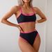Women's Clothing New Swimsuit Female Sexy Backless Color Matching Split Swimsuit_ecoleips.com
