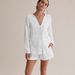 Women's Clothing Summer Long Sleeve Shorts Pajamas Double Layer Gauze Cotton Fashion Home Clothes Set_ecoleips.com