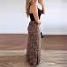 Women's Clothing Spring And Summer Temperament Elegant Printed Waist Baring Vest Leopard Print High Waist Wide Leg Pants Suit_ecoleips.com