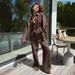 Cross-Border Cotton Pants European American 2025 Spring Summer New Loose Long-Sleeved Shirt Casual Set For Women_ecoleips.com