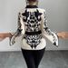 New Internet Celebrity Printed Temperament V-neck Waist Top_ecoleips.com