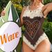 Fashion Women's Halter Backless Swimsuit One Piece Sexy Printed American Design For Vacation Pool Party_ecoleips.com