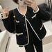 Women's Clothing New Casual Versatile Small Tops Style Short Loose Coat For Women_ecoleips.com