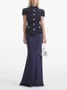 Navy Blue European American Syle Elegan Ladies' Oufi, New Auumn Foreign Rade Women's Op And Sain Long_ecoleips.com
