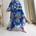 Women's Clothing Ladies Middle Eastern Muslim Chiffon Flower Belt Long Fashionable And Elegant Dress_ecoleips.com