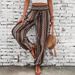 Boho Print High-Waisted Palazzo Pants – Flowy Ethnic Pattern Trousers For Women (Multi-Color, Floral Designs 1-6)_ecoleips.com
