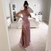 Women's Clothing Raglan Sleeve Suspenders Pile Collar Wedding Bridesmaid Dress_ecoleips.com