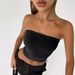High-End Sexy Strapless Crop Top for Women European American Style Pure Slim Fit Short Vest Design Hot Women's Clothing_ecoleips.com