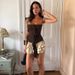 Cross-border Summer European And American New Fashion Splicing Front And Middle Streamers Solid Color Slim And Thin Street Style Small Suspender Top_ecoleips.com