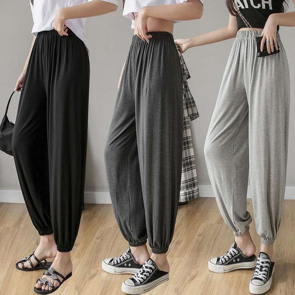 Women's Lantern Summer Thin Style, Plus Size, Suitable Plus-size Individuals, Exercise Dance Pants, Casual Jogger Pants_ecoleips.com