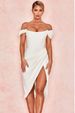 Women's Slim Fit Suspender Dress European American Style Solid Color Fashion Sexy Slit 2025 New Cross Border Design Wholesale Clothing_ecoleips.com