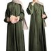 Women's Clothing Solid Color Round Neck Sleeveless Long Robe Jacket With Belt Fashionable Temperament Leisure Two Piece Suit_ecoleips.com