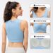 Women's High-Intensity Yoga Shockproof Integrated Sports Bra Nude Feel Ruched Fitness Training Vest 22746_ecoleips.com