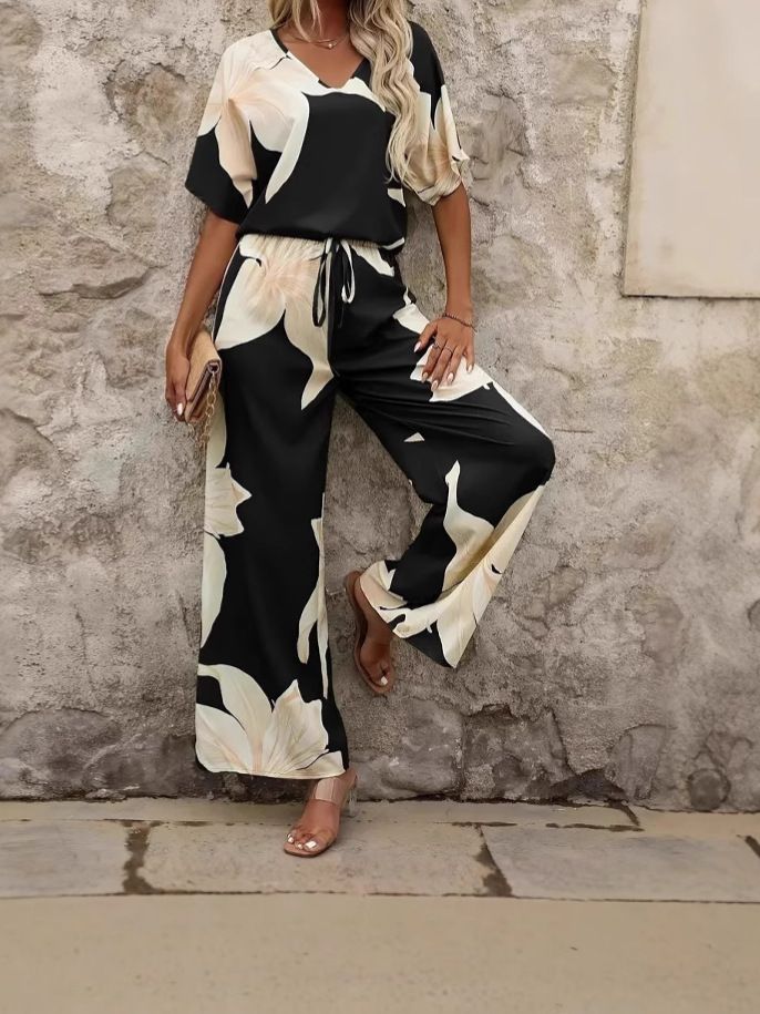 Women's Printed Fashion Casual Suit Spring Summer Spring Summer Printed Fashion Suit For Women_ecoleips.com