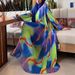 Elegant Muslim Women's Maxi Dress With Belt – Floral Print, Pleated Skirt, High Neck, Long Sleeves – Modest Office & Party Wear (S-XXL)_ecoleips.com