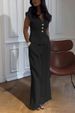 Women's Clothing Casual High End Suit V Neck Cap Sleeve Two Piece Suit_ecoleips.com