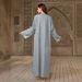 2025 Spring Summer New Arrival Abaya Muslim Fashion Flower Embroidery Elegant Cardigan Long Dress_ecoleips.com