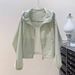 2026 New Summer Women's Korean Hooded Sunscreen Clothing Small Explosive Loose Casual Breathable Thin Jacket_ecoleips.com