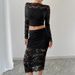 European American Cross-border Independent Website 2026 Autumn And Winter New Sexy Women's Lace Jacquard_ecoleips.com