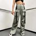 Women's Loose Straight Leg Cargo Pants Casual Wide Leg Trousers Autumn Summer Fashion American Style_ecoleips.com