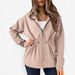 Casual Versatile Long Sleeved Hooded Jacket American Style Drawstring Sweatshirt_ecoleips.com