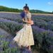 European And American Long 2025 New Women's Fashion Summer Short-sleeved French Fresh Floral Square-neck Dress_ecoleips.com