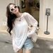 Women's Thin Long-Sleeved Sun Protection Shirt Mesh Base Layer Ice Silk Inner T-Shirt New Summer 2026 Style HyunA Ins_ecoleips.com