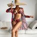 Women's Clothing Swimsuit Women's Split Three Piece Suit Internet Celebrity Long Sleeved Printed Bikini Ins Swimsuit_ecoleips.com