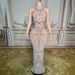 Elegant Evening Gown For Women Halter Neck Design Niche High End Fashion Style For Emcees And Socialites_ecoleips.com