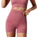 Women's Clothing Seamless Yoga Three-point Pants Moisture-wicking Solid Color Tight Stretch Fitness Clothes High Waist Sports Tight Pants_ecoleips.com